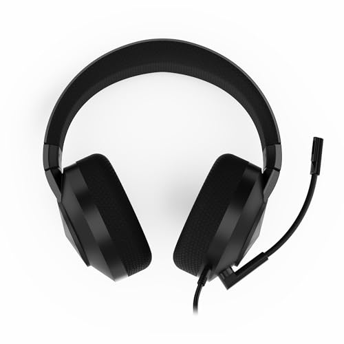 Image of Lenovo H210 Wired Gaming Headset - 3.5mm Connection, Flip-to-Mute Noise-Cancelling Microphone, Breathable Ear Cups - Black