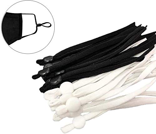 100 Pieces Sewing Elastic Band Cord for Sewing Crafting with Adjustable Buckle Stretchy
