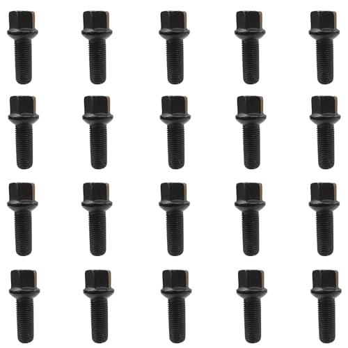 Image of TRACER 20x Wheel bolts M14x1,5 ball seat R14 27mm | HEX 17mm compatible with Mercedes-Benz A 176 A 177 B 242 B 246 B 247 C 204