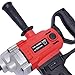 Concrete Mixer, 2400W Electric Drill Mixer Set with 2 Spade Handle Portable Concrete Mud Mixer Mortar Mixing Machine for Motar, Paint, Grout, Plaster, Thinset, Fodder Stirring Tool
