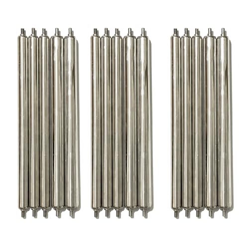 Heavy Duty Galvanized Steel Rollers - 15 Pack, 35.4in Industrial Conveyor Replacement Rollers for DIY Projects, Fences, Lawn Mowers, Durable Metal Rollers