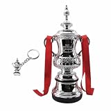 LNGODEHO 44cm/17.3 England Prestigious Football Prize Champion League Trophy with Keychain for European Fan Collectibles Souvenir