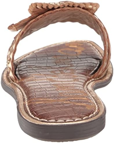 Sam Edelman Women's Gabriela 2 Flat Sandal, Gold, 5 | Image 2