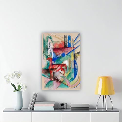 Cadre à suspendre Franz Marc affiche expressionniste colorée