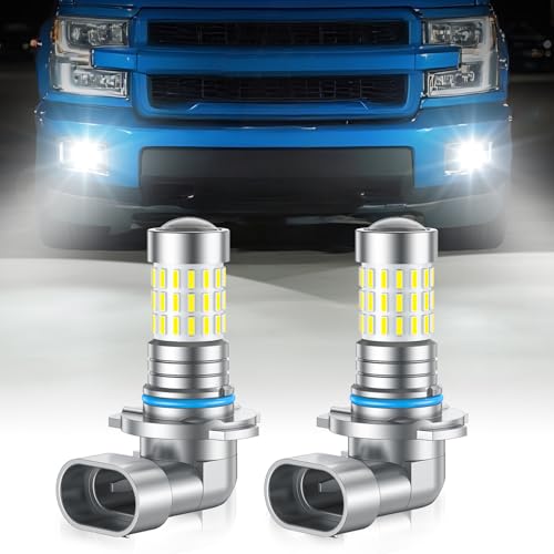 Image of Marsauto 9145 H10 LED Fog Light Bulbs, 10,000 lumens 6000K Cool White, 48 Chips DRL Bulb, H10 Led Bulb 1:1 Mini Size 9140 9040 9045 Led Fog Lights, 360 Illumination, Side Marker Lights
