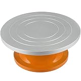 HAKZEON 12 Inches Diameter Sculpting Wheel, Silver Sculpture Banding Wheel Sturdy Turntable Ceramics