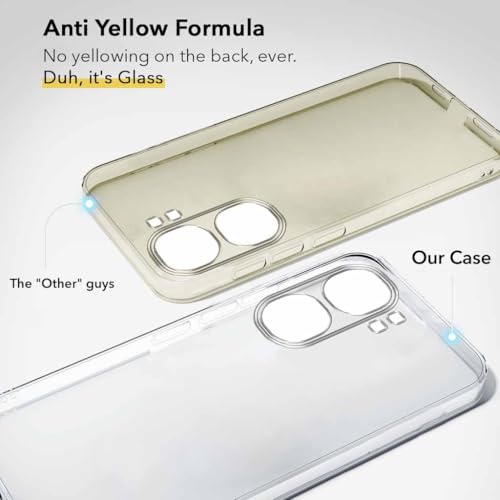 Image of Jkobi Lifetime Anti-Yellow Clear Back Cover Case for Vivo iQOO Neo9 Pro (Sleek Hard Crystal | Shockproof and Camera Protection)