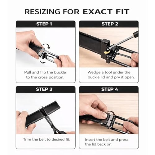 Image of THE MEN THING Mens Genuine Leather Belt | 2 in 1 Reversible (Black & Brown) (1 Pc.) - LUXORIC
