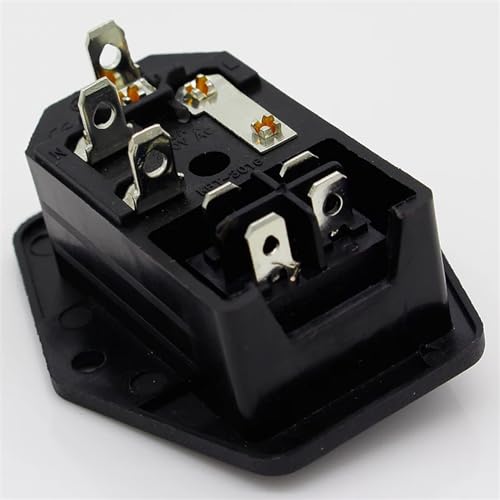 Toma de corriente de 3 terminales tipo base empotrable IEC para cables CA 250V 3