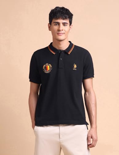 Image of U.s.Polo Association Men's Slim fit Iconic Number Polo Shirt