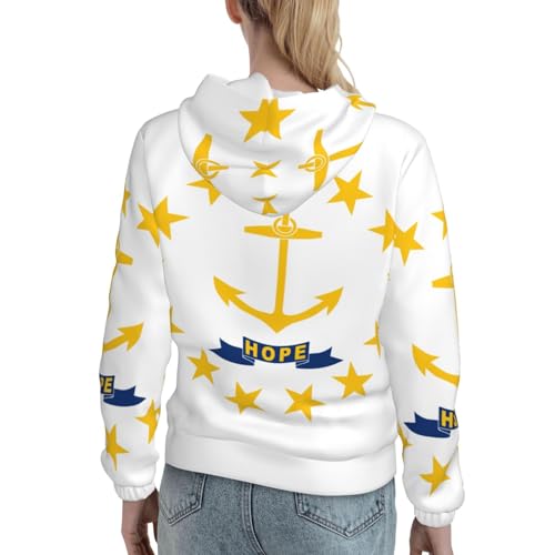 Sweat à capuche Rhode Island coupe ajustée de qualité supérieure