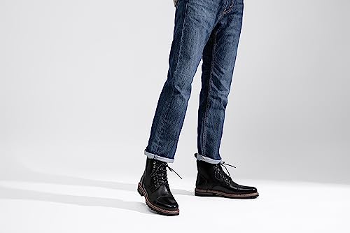 Image of Jousen Mens Boots Premium Leather Cap Toe Casual Boots Chukka Dress Boots for Men