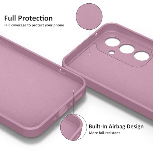 Image of Tobfit Silicone Phone Case for Samsung Galaxy A35, Durable Shockproof Phone Cover for Samsung Galaxy A35(Rose Purple)