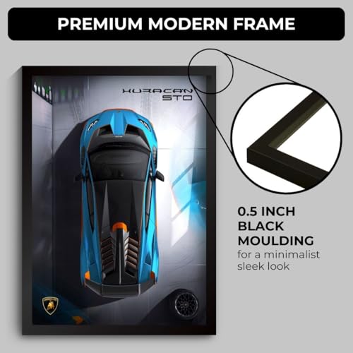 Image of Funk You Store Lamborghini Huracan Poster | Framed Lamborghini A4 Sized (31 x 23 cm) | Car Posters for Wall, Gift for Boys, Supercar Frames | Car Poster for Wall, Bedroom, Hostel, Study Room