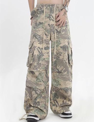 Men's Camouflage Pants Y2k Camo Joggers Baggy Streetwear Camo Pants for Men3