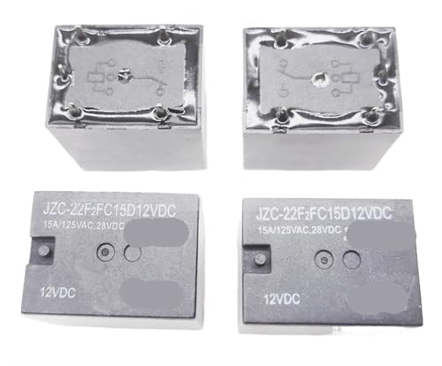 Relé de automóvil JZC-22FFC15D12VDC de 5 pines y 10A para control eléctrico de 12V