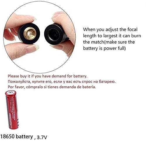 Image of COOLCOLD Laser Light | 200mW Rechargeable Green Laser Pointer | Powerful Lazer Pen for Party, Disco Lite + Battery | (Black, Pack-1)