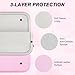 ARVOK 15 15.6 16 inch Laptop Sleeve Case,Waterproof Notebook Cover for MacBook Air 15 MacBook Pro 15 16 inch, Computer Carrying Bag for HP ThinkPad Dell Lenovo Asus Acer MSI, Pink