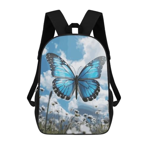 Sac à dos bleu papillon pour homme et femme idéal comme bagage cabine et travail