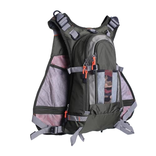 Image of Kylebooker Fly Fishing Backpack & Vest Combo- Premium Fishing Tackle Vest for Men & Women- Upgraded Design Adjustable Fly Fishing Accessory for Fishing Gear Organization