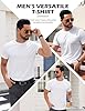 Lonya Men's t-Shirts Crew Neck Short Sleeve Soft Tops Fashion Tshirt Casual Breathable Sports Business Classic Fit Tee Shirt White,M #2