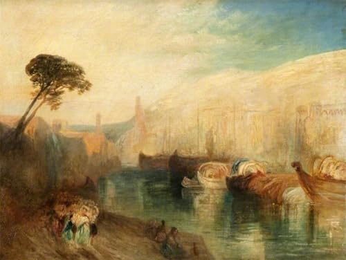 Tableaux Oeuvre Dimpression Turner Scène italienne Décoration Bureau 60x90cm