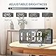 Ankilo 7,9 Zoll LED Projektionswecker mit Spiegeldisplay – Temperatur, Datum, 3 Helligkeitsstufen, Wochenmodus & 180°-Drehung (USB/Batterie)