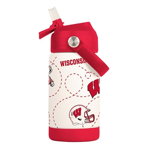 Image of Logo Brands NCAA Mascot Stainless-Steel Kids Bottle -Soft Silicone Mouthpiece, Easy To Carry, Kid-Friendly Design- Great For School & On-The-Go