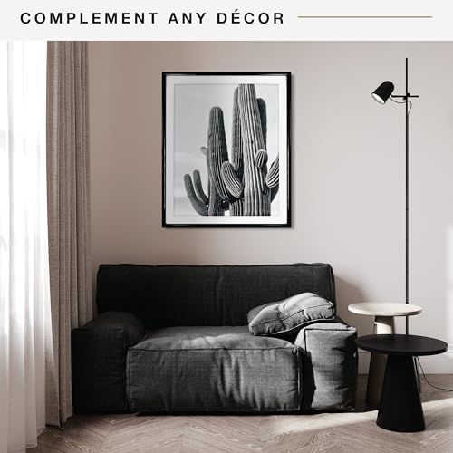 Image of MCS Trendsetter Poster Frame With Mat Option, 28x34 Matted to 24x30, Black | Trendsetter Poster Frame For Photos, 28x34 Inch, Displays 24x30 Inch Matted Or 28x34 Unmatted, Black, 1-Pack