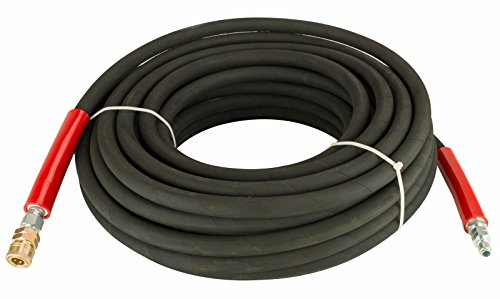 Raptor Blast 6000 PSI Black 2 Wire Braid Pressure Washer Hose 100' w/Couplers