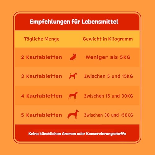 Gelenktabletten Hund 135 Kauhappen mit Grünlippmuschel Teufelskralle und Glucosamin 100 % natürlich für Gelenke Knochenschutz bei Arthrose