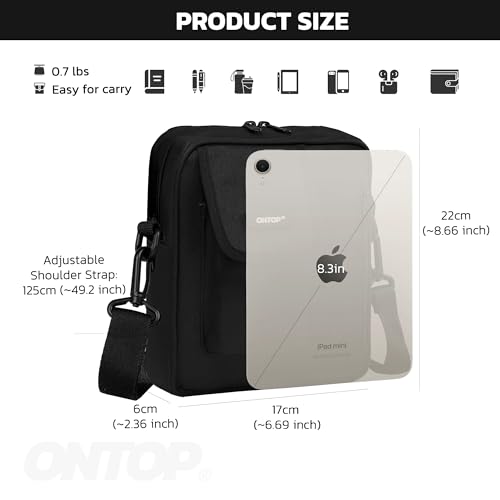 ONTOP Canvas Crossbody Bag Ultra Lightweight Water Resistant2