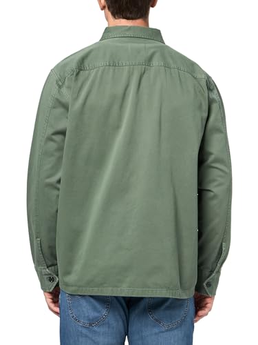 Image of BOSS Men's Twill Cargo Pocket Zip Up Overshirt