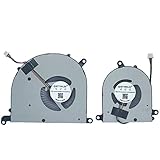QUETTERLEE Replacement New Laptop CPU + GPU Cooling Fan for MSI Modern PS63 8RC PS63 8M MS-16S1 MS-16S2 Series BS5005HS-U3J 16S1-CPU BS5005HS-U3I 16S1-GPU DC5V 0.50A Fan