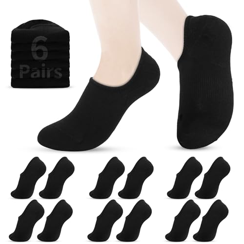 No Show Socks for Womens,Low Cut Ankle Socks,Non Slip Flat Boat Invisible Liner Cotton Cushion Athletic Sock