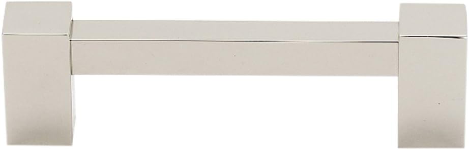 Alno Contemporary II, 4" Pull, UNLACQUERED Brass