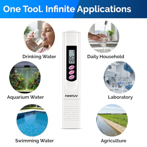Image of Digital TDS Meter for Water Testing | Total Dissolved Solids (PPM) Tester with Protective Sleeve | Water Quality Checker for RO, Drinking, Aquarium & Swimming Pools