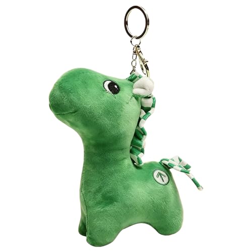 Abalorio de caballo verde para colgar en el bolso: un amuleto suave para tu estilo diario