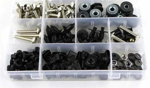 Kit visserie moto YZF R6 2003 2004 2005 avec boulons clips écrous pour carénage complet acier