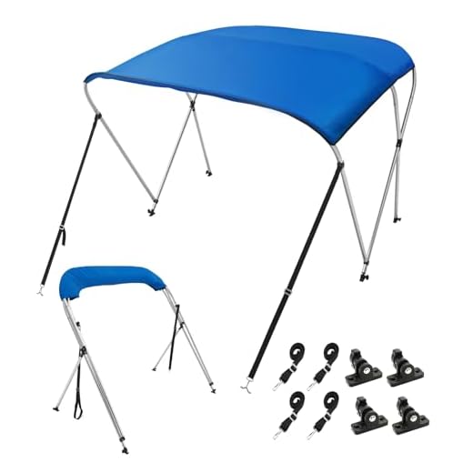 Durable 3 Bow Bimini Top Boat Cover