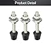 Utoolmart 10pcs M5x46mm Carbon Steel Toggle Clamp Screw Clamp Assembly with Rounded Spindle Tip