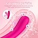 Vibradores Punto G de Silicona, Juguetes Eróticos para Pareja Sexuales con 10 Modos de Vibración, Vibradorador Mujer de Clítoris Femenino, Dildos Consoladores para Mujer con Vibración (Rosa)