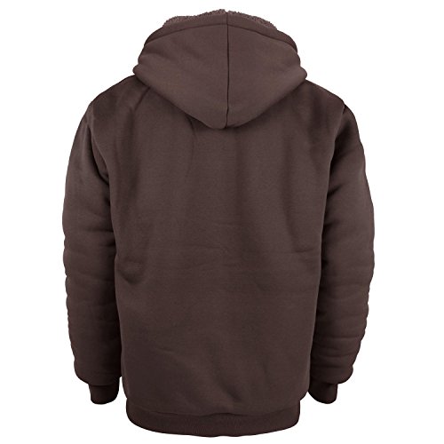 Image of Gary Com Heavyweight Sherpa Hoodies for Men, Thick Fleece Lined Full Zip Up Winter Warm Sweatshirts Work Jackets