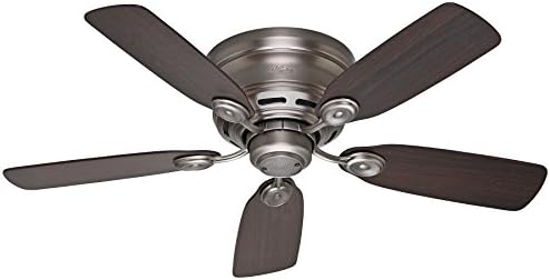 Hunter 51060 Low Profile IV 42-Inch Ceiling Fan, Antique Pewter (Renewed)