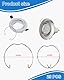 JUKOTA 25PCS Sprengring für GU10 MR16 Durchmesser Downlight Haltefederringe Clips LED Halogen Lampenhalter 50mm,klemmring,lampen klammer,haltefeder ringe,halogen lampenhalter,gu10 ring