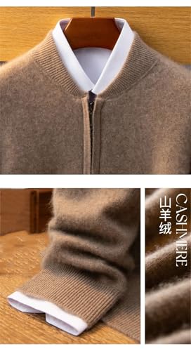 Men Zipper Cardigan Sweater Men's O Neck Sweater Loose Cardigan Slim Warm Sweater Knit Solid Color Long Sleeve Sweater2