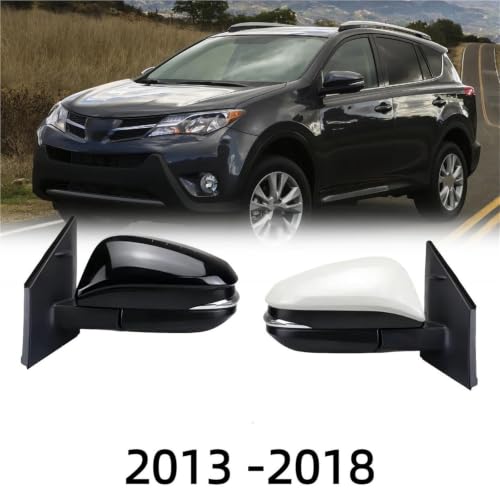 Couvercle rétroviseur blanc gauche 9 broches pour trajets en RAV4