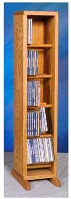 Solid Oak Dowel Cabinet for CD's
