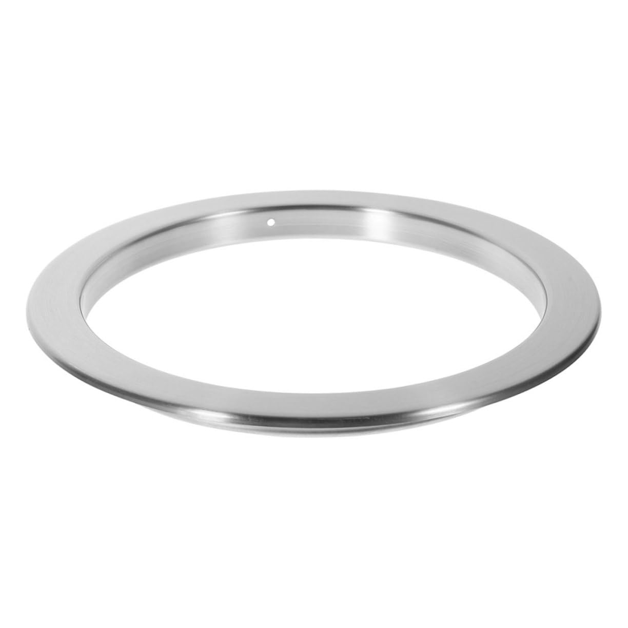 PRETYZOOM Stainless Steel Flap Trash Can Lid Garbage Cover for Tabletop Elegant Hollow Design Seamless Integration Enhances Kitchen Aesthetics for Modern Homes