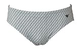 Emporio Armani Slip Mare Uomo Costume Piscina Elastico in Vita con Coulisse Interna Articolo EM000575 AF20437, F0026 Sticks White, EUR L - CN 180/90A - BR G - MX G